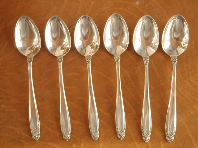 6 ~ Sterling Silver Flatware - International Prelude Teaspoon's 180 Grams *