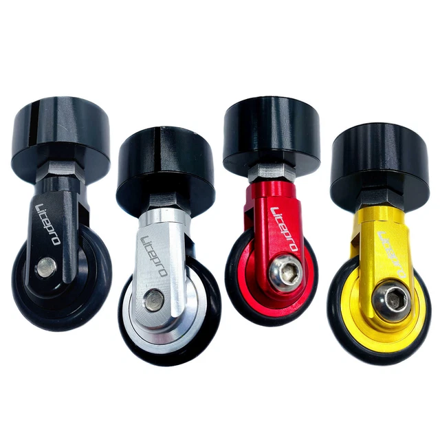 Folding Bike Easy Wheel 360° Rotation 33.9mm Seatpost Roller Travel Parking