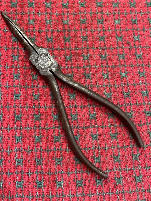 Vintage Kraeuter USA 1621-6 Needle Nose Pliers Thin Nose 6