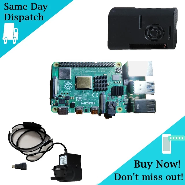 Kit Raspberry Pi 4 Model B 2GB | Con Dissipatori E Ventola | Supporto 4K E Dual Display - Foto 11