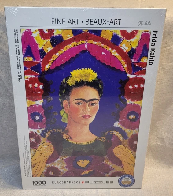 Puzzle Eurographics 1000 Pièces - Autoportrait 'Le Cadre' De Frida Kahlo - 68x48 Cm