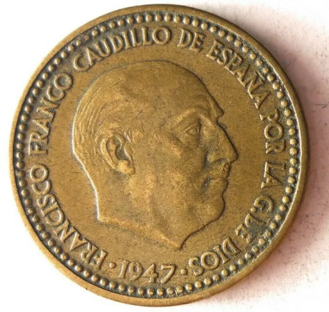 1947 (52) Spain PESETA - Excellent Coin - Full Plus Spain Bin D61