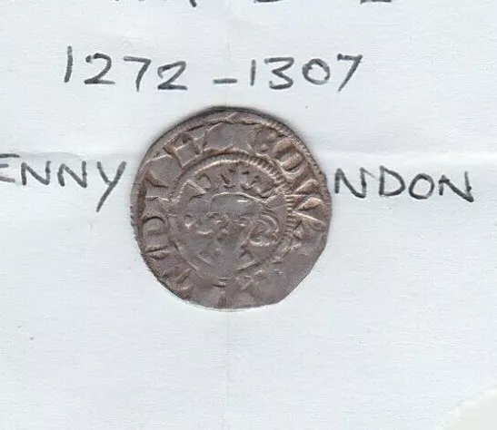 Edward I 1272-1307 Hammered Silver Penny Coin In Used Condition.