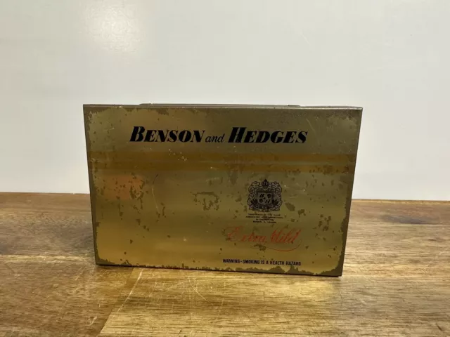 Vintage Benson & Hedges Extra Mild 50 Cigarette Metal Tin 2