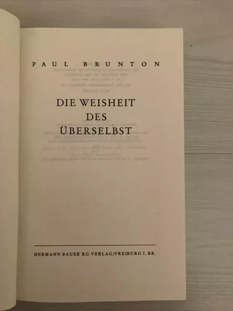 Die Weisheit des Überselbst - Paul Brunton,... 2