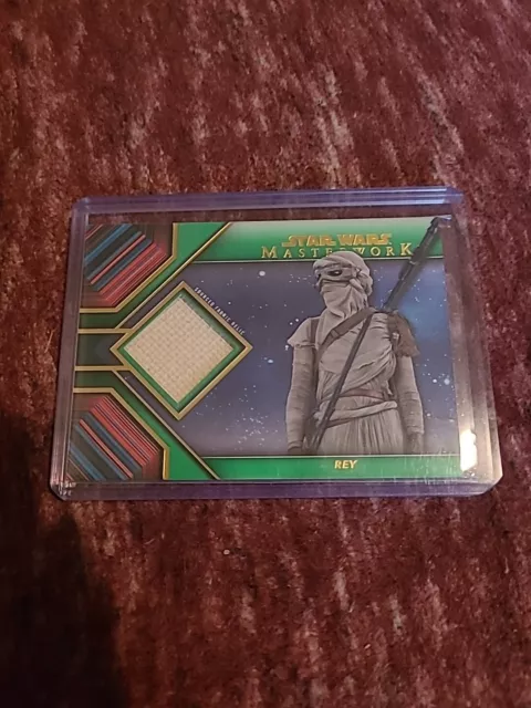 Topps Star Wars Masterwork Rey Head Wrap Relic Card /99