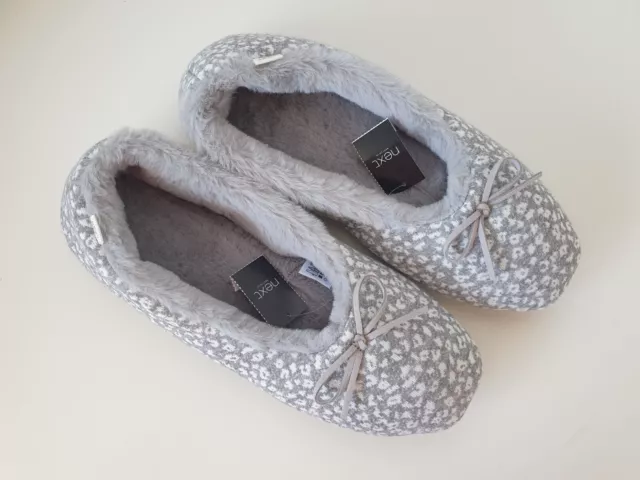 WOMENS BALLERINA SLIPPERS Size 3 4 5 6 7 8 Ladies Girls Bally