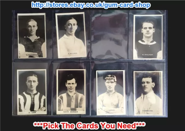 D.c. Thomson Footballers Signed Real Photos 1923 (G/F) *Please Select*