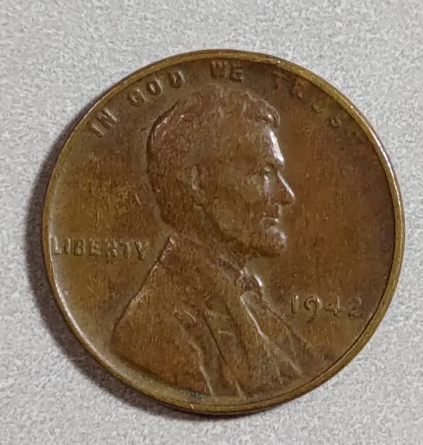 1942-P US 1 Cent Lincoln Wheat Penny coin