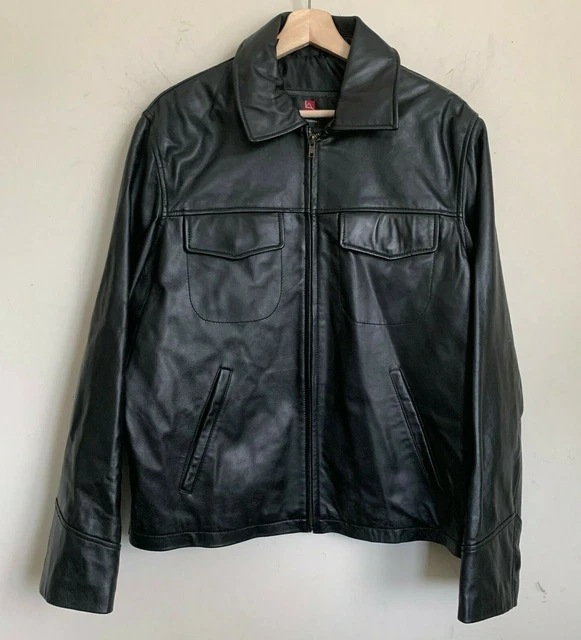 Veste Cuir Vintage WILSON'S - Rouge - Taille M - Doublure Thinsulate - Occasion Bon état