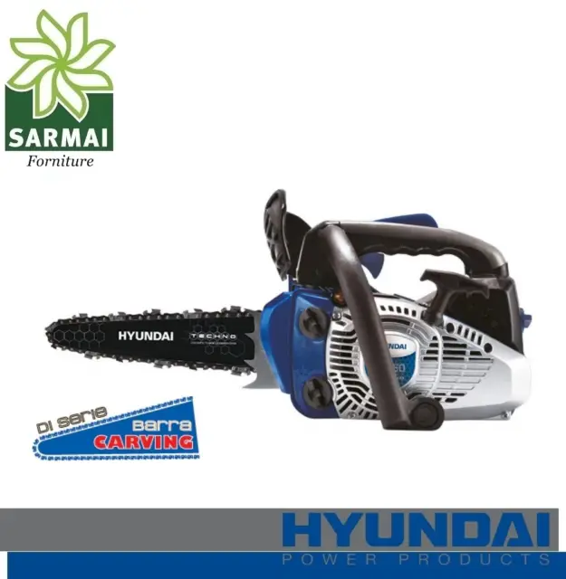 Motosega da potatura a scoppio Hyundai Techno YS2512 barra lama CARVING 25 cm