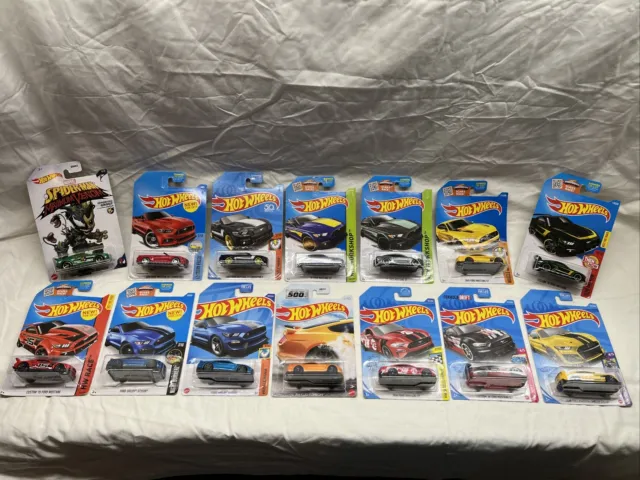 Hot Wheels S550 Ford Mustangs Lot of 14 - GT - Shelby - Custom