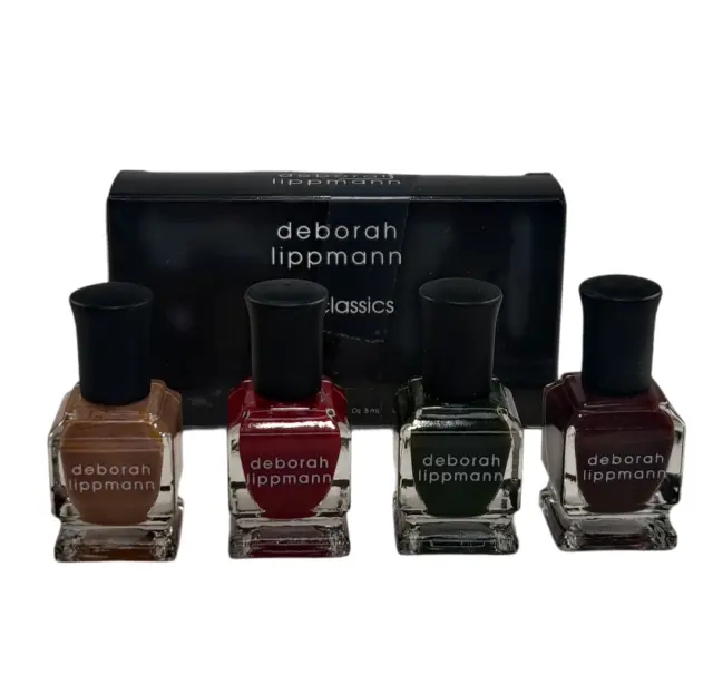 Deborah Lippmann Nail Polish Set of 4 Fall Classics Billionaire Skin Deep