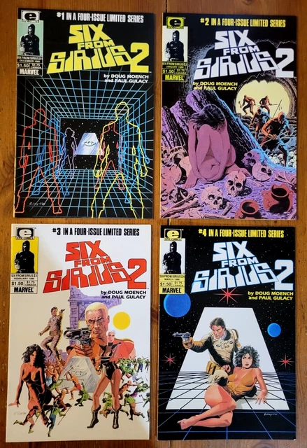 Six From Sirius 2 Complete Set, #1-4 Epic Comics (1985)