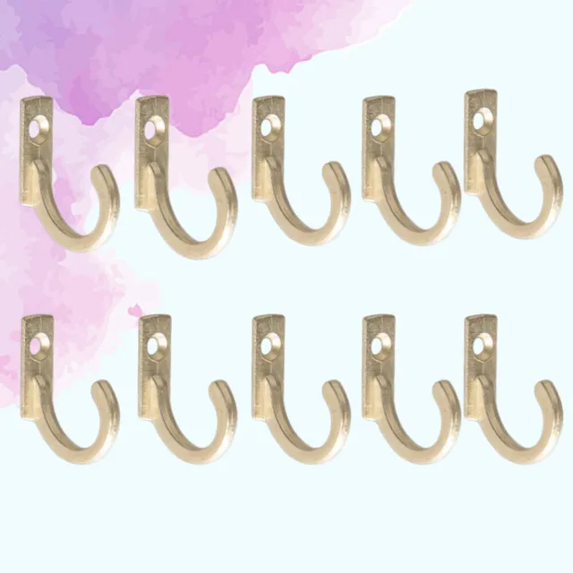10 PCS Mini Coat Hanger Hook Decorative Hooks Hanging Key Wallet