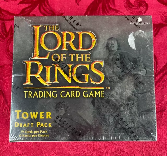 LORD OF THE RINGS: Tower Draft Pack BOOSTER BOX (12 Packs) Decipher, SEALED