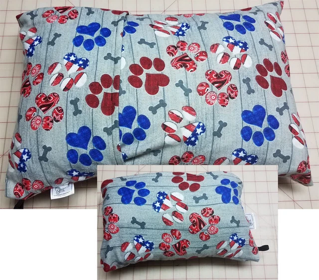 Flannel My Pillow Travel Case Throw Sham - 3 Models - Roll N Go + 2