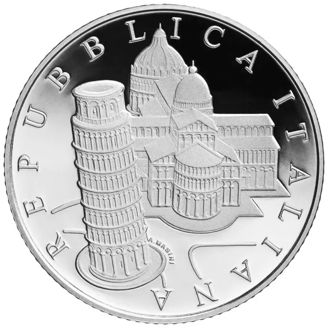 Silbermünze Kathedrale von Pisa 2018 - Italien - im Etui - 18 gr PP