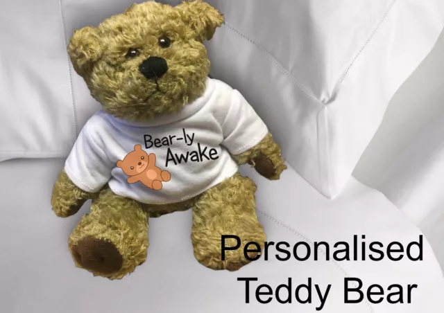 Valentine's Day Gift For Her Personalised Custom Teddy Bear Any Text Photo Logo 3