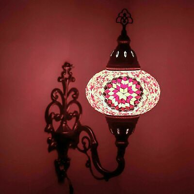 Applique murale turque Style marocain mosaïque multicolore lampe grand Globe