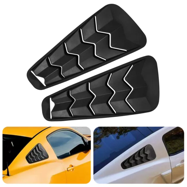 1/4 Quarter Side Window Louvers Scoop Cover For Ford Mustang 2005-2014 (A Pair)