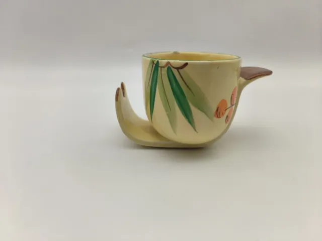 Myott Son & Co Hand Painted Tea Cup With Spoon Rest