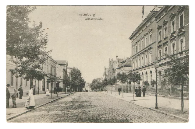 AK Insterburg Tschernjackowsk Wilhelmstrasse Russland Ostpreussen FP 1915 A137
