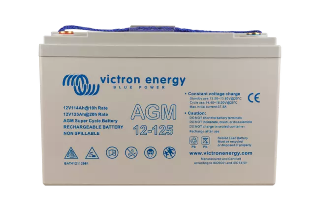BATTERIE VICTRON ENERGY AGM SUPER CYCLE 12V 125Ah