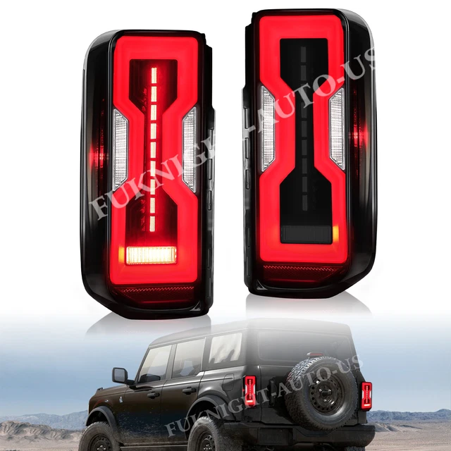 FOR FORD BRONCO Base/Big Bend/Black Diamond 20212024 Smoke Tail Lights
