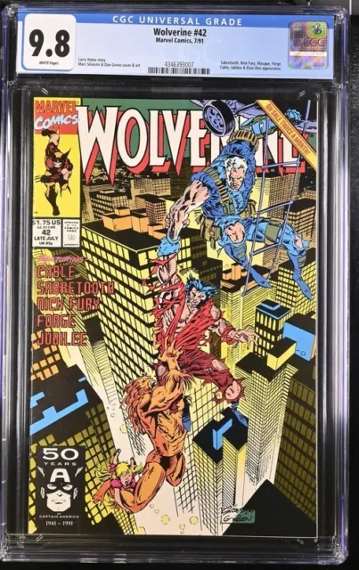 Wolverine #42 - CGC 9.8 - 1991 Marvel Comics