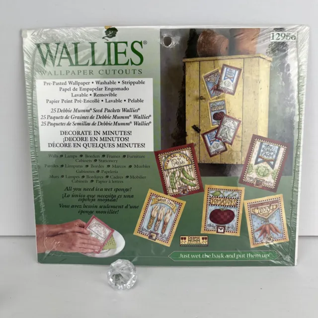 25 piezas Wallies Debbie Mumm Seed Paquetes de papel tapiz Nuevo en paquete artesanía