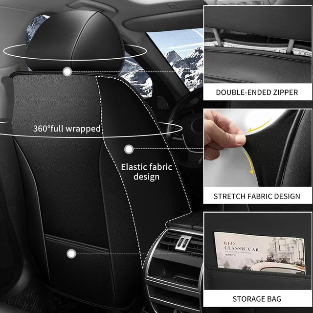 PU LEATHER CUSHION Fit For Nissan Rogue 20102024 Car Front Row 2Seat