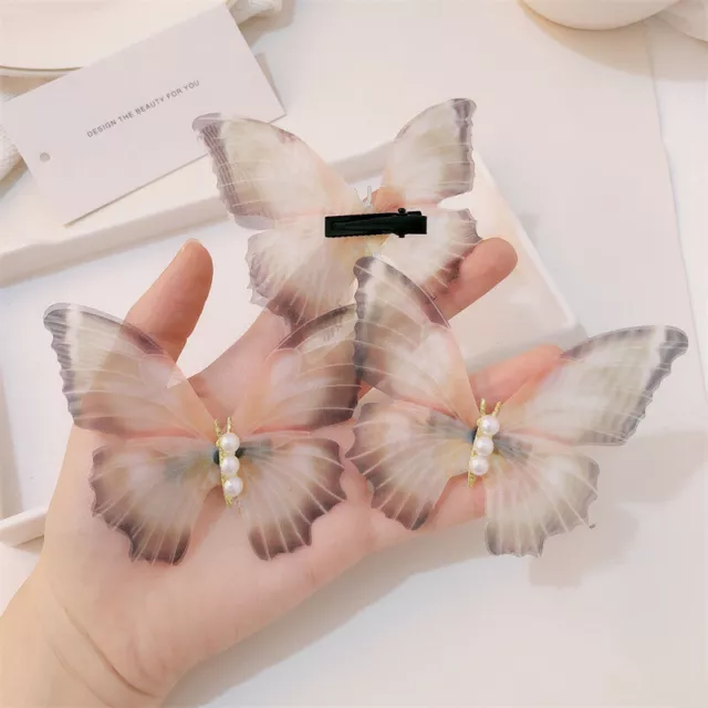 Retro Butterfly Hairpins For Women Fashion Hair Clips Luxury Designer Headw-ot