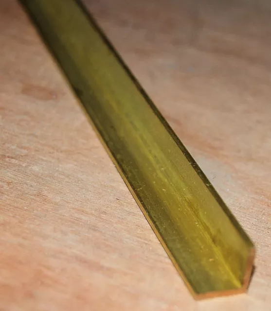 12" / 300 Mm Long Brass Angle 1/16 Thick X 1/4 High Rod From Chronos