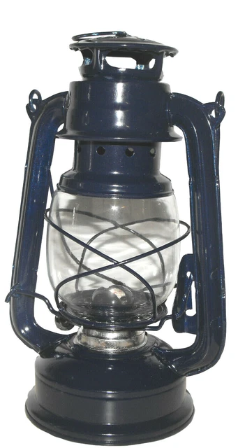 LAMPE TEMPÊTE VINTAGE à pétrole bleu clair Dietz US EUR 40,00 - FR