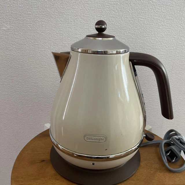 DELONGHI KBOV1200JBG ELECTRIC Kettle Icona Vintage Beige 1.0L cookware