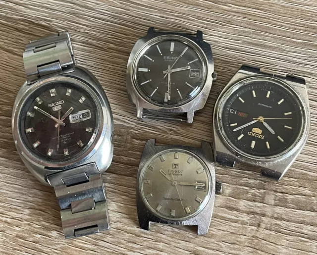 Seiko Tissot Seastar Seven Lotto Orologi Vintage Not Working