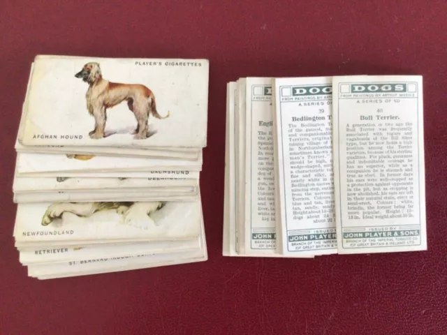 PLAYERS CIGARETTE CARDS- DOGS- by Arthur Wardle—Select the cards you require-