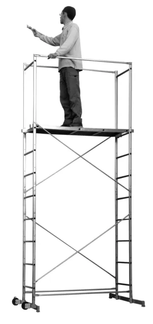 DIY Master 5 - Aluminium Scaffold Towers 4.48m Working Height (Reach) Tower
