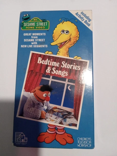 MY SESAME STREET Home Video Bedtime Stories Songs VHS 1986 Green Tape 