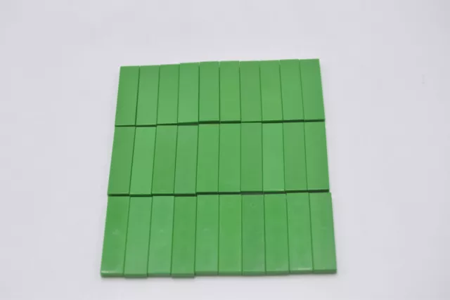 LEGO 30 X Piastrelle Piastrella Mattonelle Liscio Verde Green Tile 1x4 2431