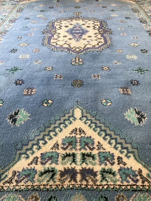 Grand Tapis Pakistanais Vintage 170x93 Cm – 100% Laine, Tissé Main (Excellent État)