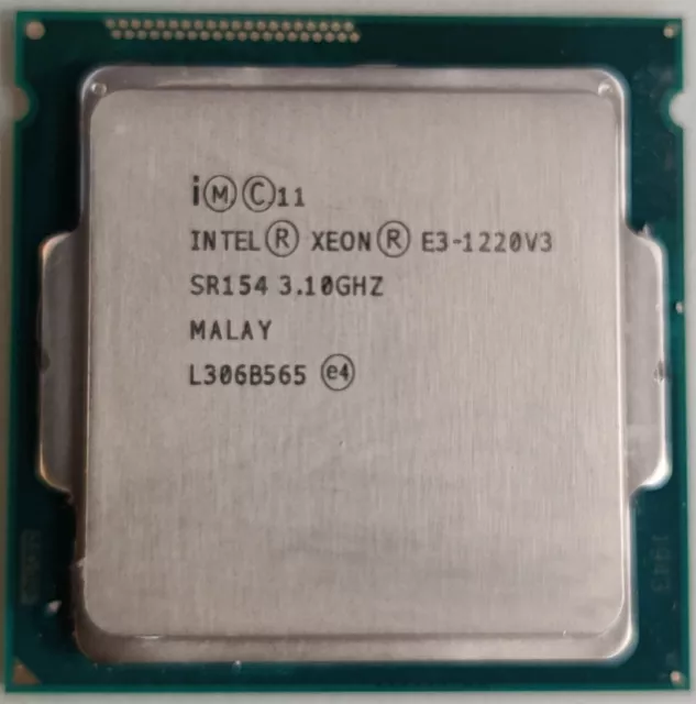 Intel Xeon E3-1220 V3 Processor 3.10GHz SR154 8M Cache 4 Cores FCLGA1150 Socket