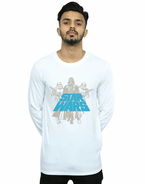 Star Wars Uomo Vintage Empire Maniche Lunghe T-Shirt