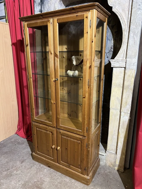 DUCAL SOLID PINE Display Cabinet Unit FREE MANCHESTER DELIVERY