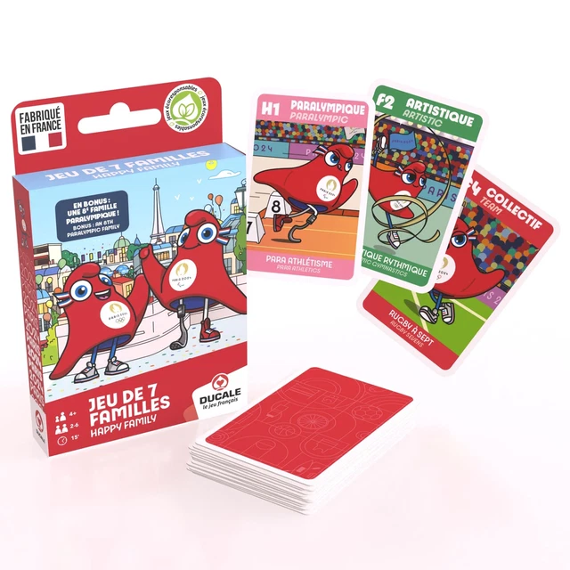 LA DUCALE - Jeu de 7 familles Mascotte JO et Paralympiques 2024 - Jeu ...