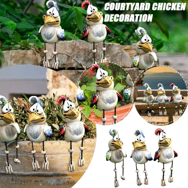 Chicken Farm Art-Backyard Decoration Chicken Statue Courtyard Decoration Artwork
