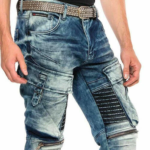 thumbnail image 2 of Cipo & Baxx Rock Hard Men's Slim Fit Jeans - Black Denim, 5-Pocket, Low Rise (All Sizes) 2 of 4