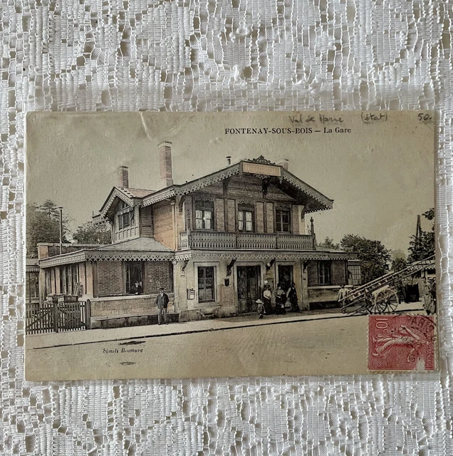 Carte Postale Ancienne Gare De Fontenay Sous Bois