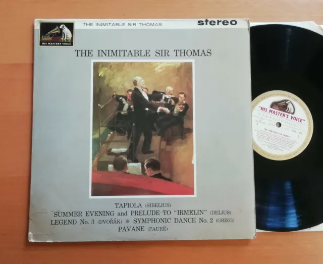 ASD 518 ED1 The Inimitable Sir Thomas Beecham HMV 1st W/G Stereo White Gold